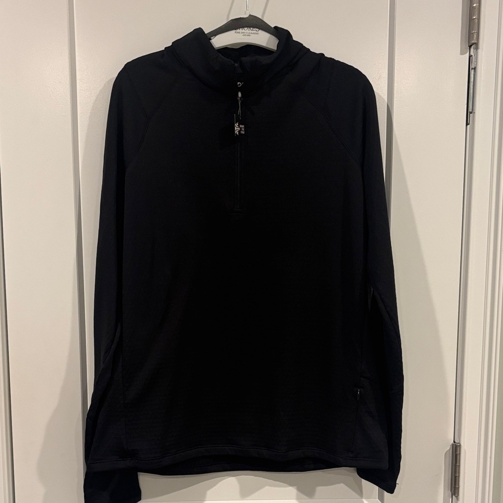 NEW DSG Womens Run Grid Long Sleeve Quarter Zip Large